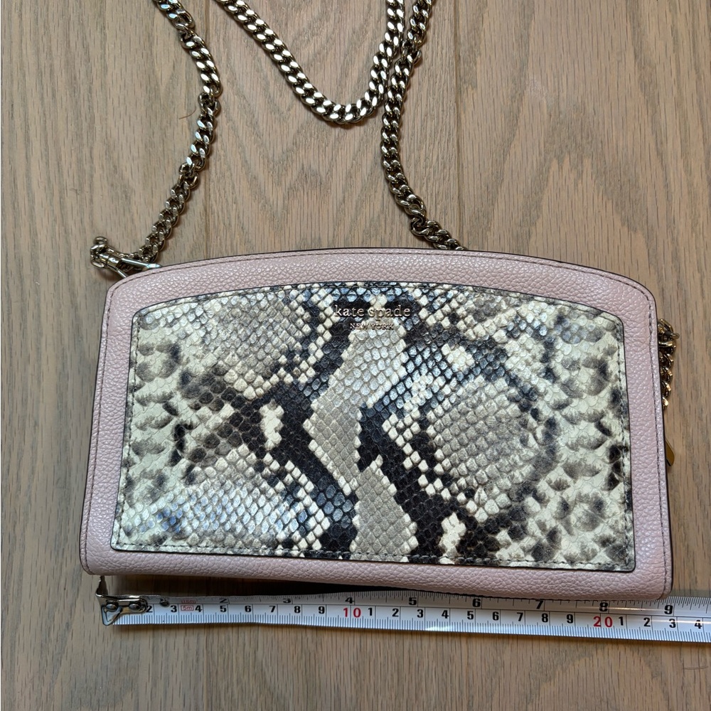 Kate Spade snakeskin cross body purse